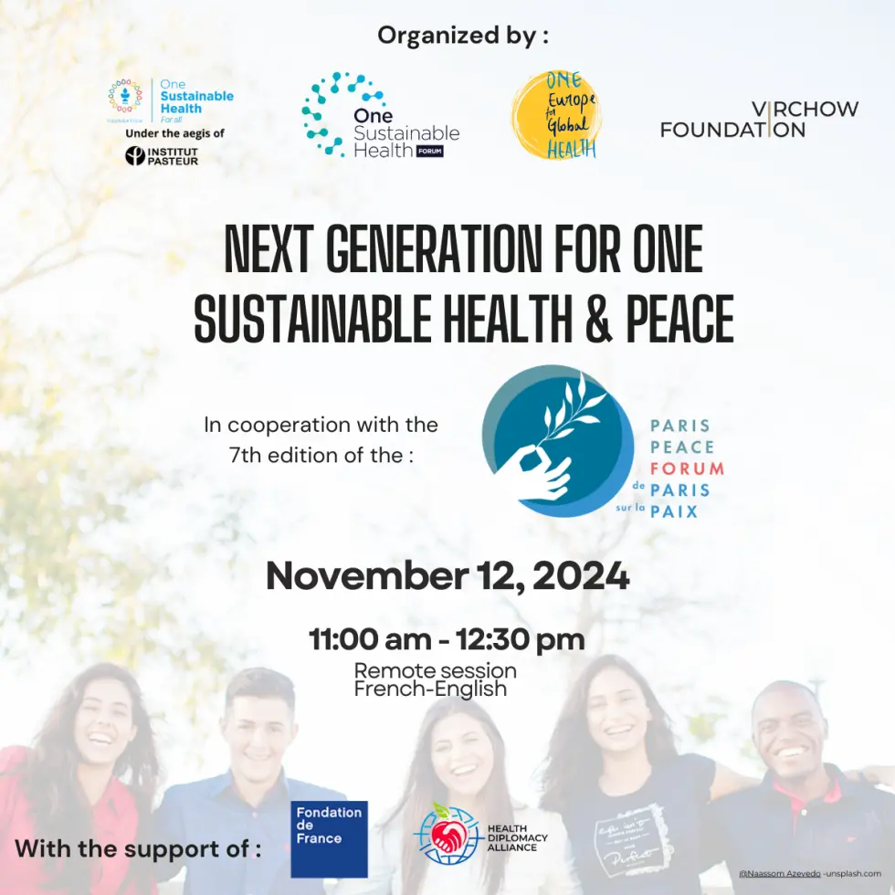 Next Generation for One Sustainable Health and Peace