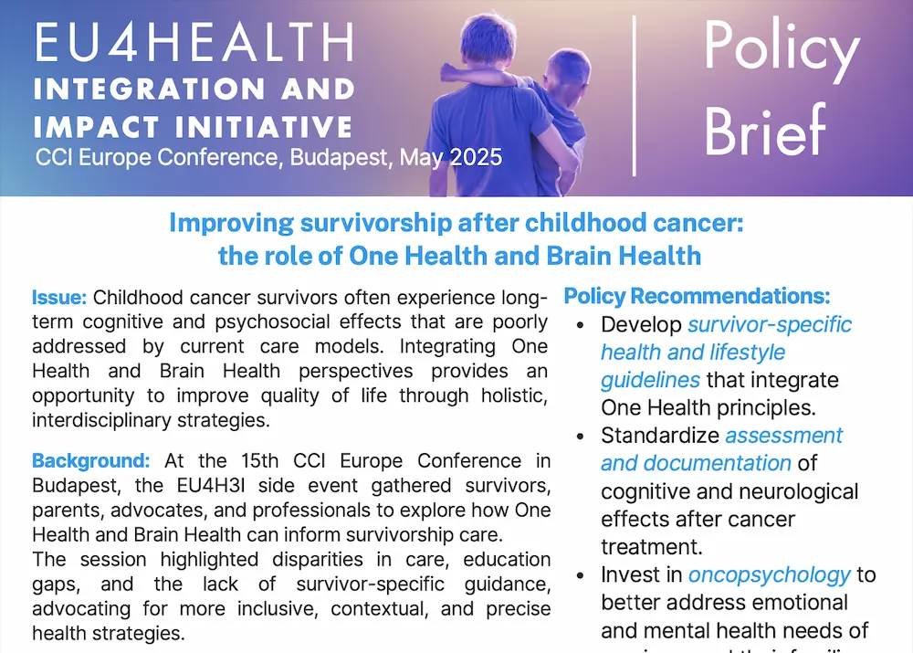 Policy Brief – Improving survivorship after childhood cancer